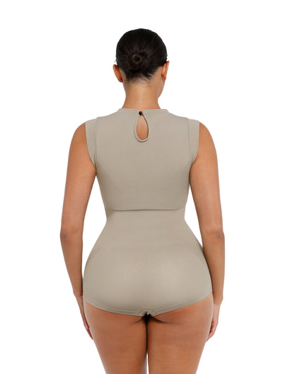 Body Sin Mangas De Cuello Alto - Elegancia, Comodidad Y Control 360°