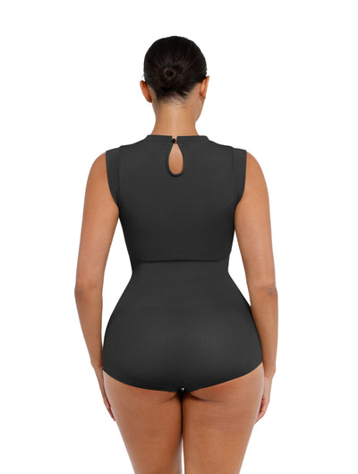 Body Sin Mangas De Cuello Alto - Elegancia, Comodidad Y Control 360°