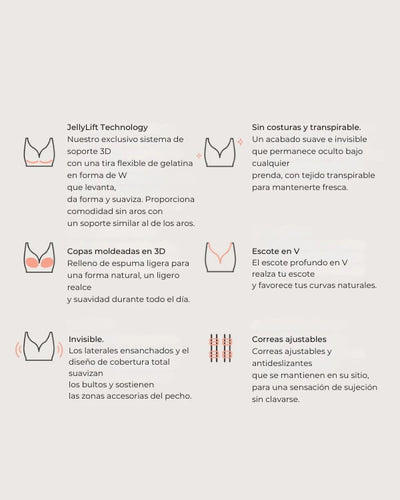 Sujetador Sin Aros Reafirmante Shapeher