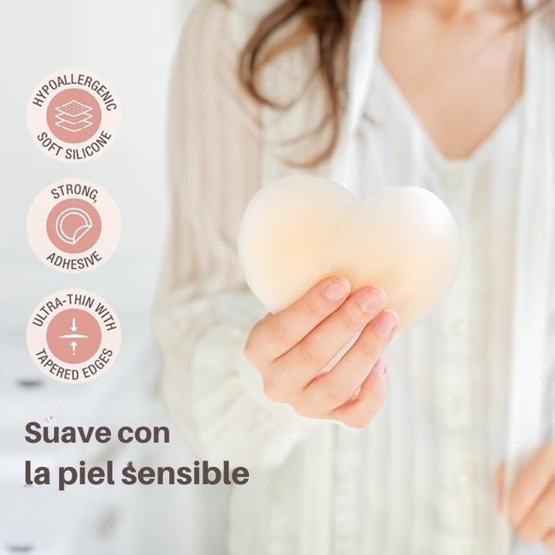 Cubiertas de Pezones Reutilizables - Comodidad y Estilo Resistente al Agua