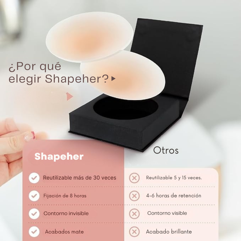 Cubiertas de Pezones Reutilizables - Comodidad y Estilo Resistente al Agua