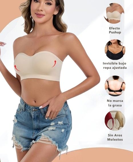 Sujetador sin tiras Pushup - Shapeher
